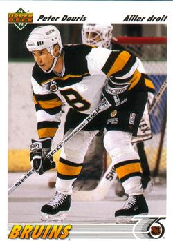 #601 Peter Douris - Boston Bruins - 1991-92 Upper Deck French Hockey