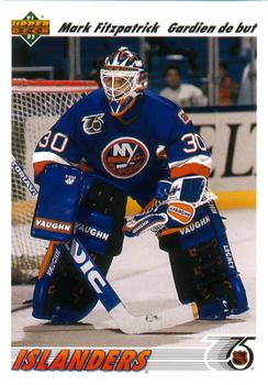 #602 Mark Fitzpatrick - New York Islanders - 1991-92 Upper Deck French Hockey