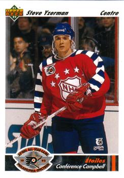 #626 Steve Yzerman - Detroit Red Wings - 1991-92 Upper Deck French Hockey