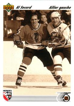 #635 Al Secord - Chicagoackhawks - 1991-92 Upper Deck French Hockey