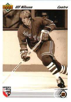 #643 Ulf Nilsson - New York Rangers - 1991-92 Upper Deck French Hockey