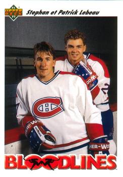 #644 Stephan Lebeau / Patrick Lebeau - Montreal Canadiens - 1991-92 Upper Deck French Hockey