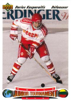 #650 Darius Kasparaitis - CIS - 1991-92 Upper Deck French Hockey