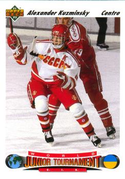 #656 Alexander Kuzminsky - CIS - 1991-92 Upper Deck French Hockey