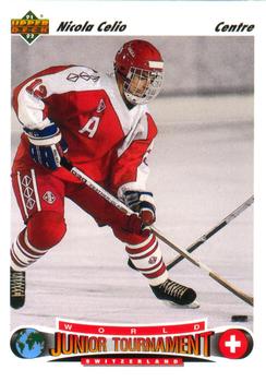 #665 Nicola Celio - Switzerland - 1991-92 Upper Deck French Hockey