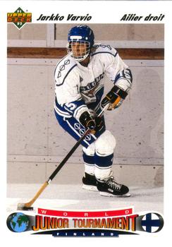 #676 Jarkko Varvio - Finland - 1991-92 Upper Deck French Hockey