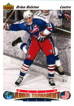 #699 Brian Rolston - USA - 1991-92 Upper Deck French Hockey
