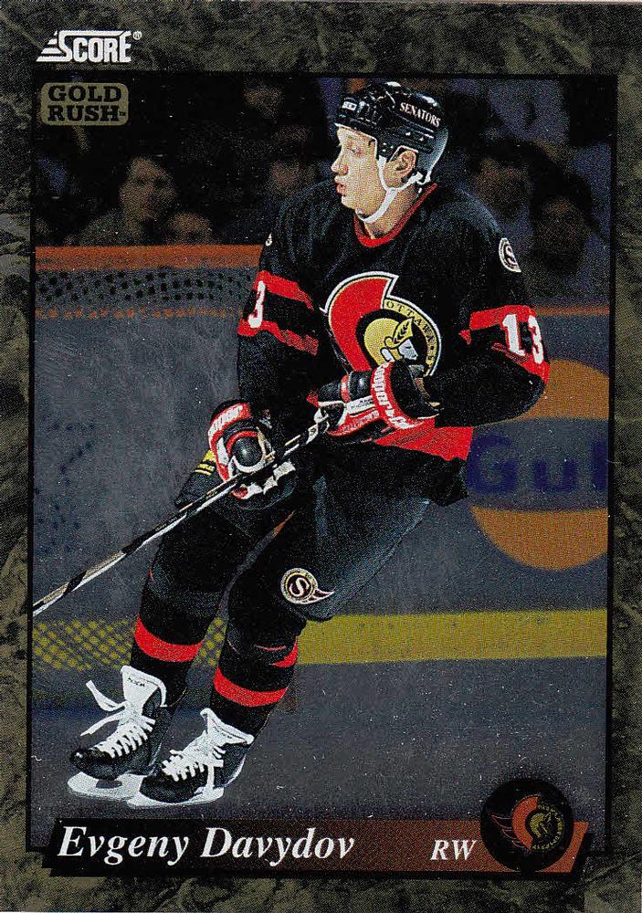 #499 Evgeny Davydov - Ottawa Senators - 1993-94 Score - Gold Rush Hockey
