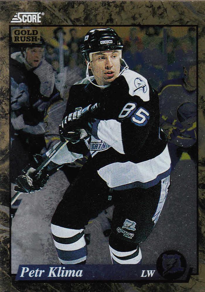 #518 Petr Klima - Tampa Bay Lightning - 1993-94 Score - Gold Rush Hockey