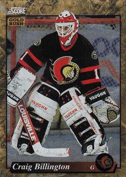 #521 Craig Billington - Ottawa Senators - 1993-94 Score - Gold Rush Hockey