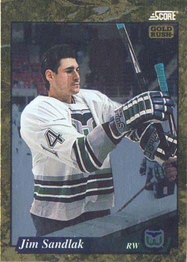 #532 Jim Sandlak - Hartford Whalers - 1993-94 Score - Gold Rush Hockey
