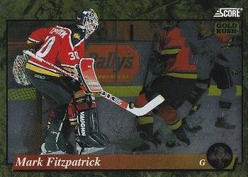 #537 Mark Fitzpatrick - Florida Panthers - 1993-94 Score - Gold Rush Hockey