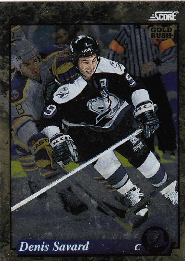 #555 Denis Savard - Tampa Bay Lightning - 1993-94 Score - Gold Rush Hockey