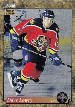 #564 Dave Lowry - Florida Panthers - 1993-94 Score - Gold Rush Hockey