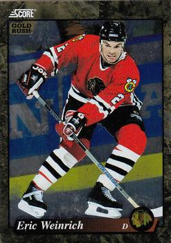 #573 Eric Weinrich - Chicago Blackhawks - 1993-94 Score - Gold Rush Hockey
