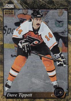 #584 Dave Tippett - Philadelphia Flyers - 1993-94 Score - Gold Rush Hockey