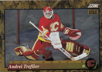 #599 Andrei Trefilov - Calgary Flames - 1993-94 Score - Gold Rush Hockey