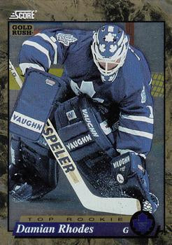#604 Damian Rhodes - Toronto Maple Leafs - 1993-94 Score - Gold Rush Hockey