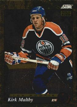 #627 Kirk Maltby - Edmonton Oilers - 1993-94 Score - Gold Rush Hockey
