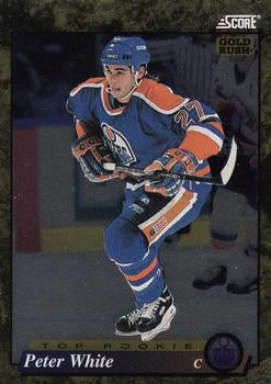 #629 Peter White - Edmonton Oilers - 1993-94 Score - Gold Rush Hockey