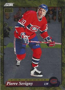 #634 Pierre Sevigny - Montreal Canadiens - 1993-94 Score - Gold Rush Hockey