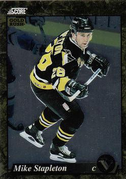 #638 Mike Stapleton - Pittsburgh Penguins - 1993-94 Score - Gold Rush Hockey