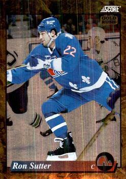 #640 Ron Sutter - Quebec Nordiques - 1993-94 Score - Gold Rush Hockey