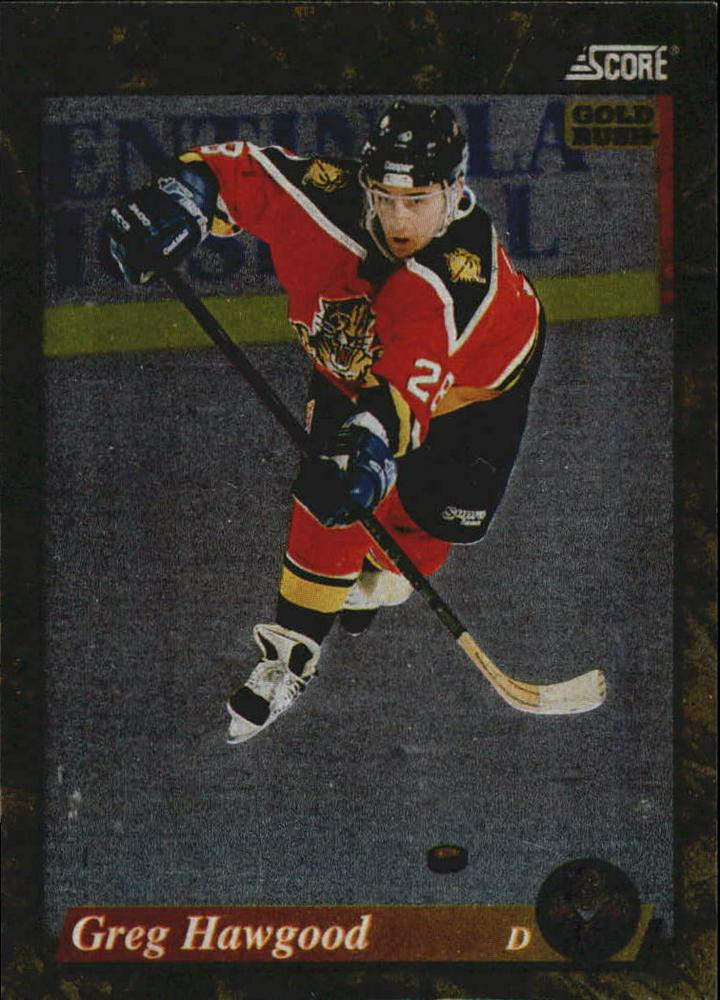 #642 Greg Hawgood - Florida Panthers - 1993-94 Score - Gold Rush Hockey