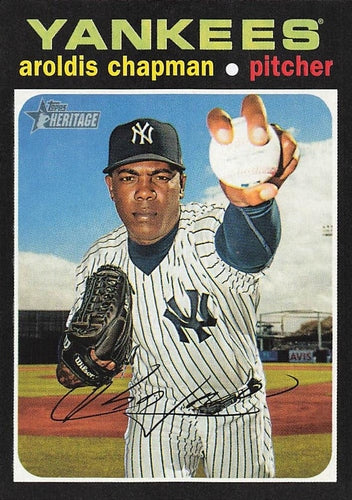 #484 Aroldis Chapman - New York Yankees - 2020 Topps Heritage Baseball