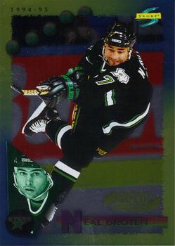#113 Neal Broten - Dallas Stars - 1994-95 Score - Gold Line Hockey