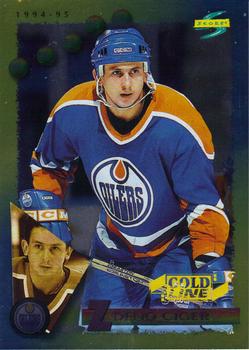 #122 Zdeno Ciger - Edmonton Oilers - 1994-95 Score - Gold Line Hockey