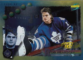 #137 Rob Pearson - Toronto Maple Leafs - 1994-95 Score - Gold Line Hockey