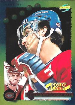 #46 Guy Carbonneau - Montreal Canadiens - 1994-95 Score - Gold Line Hockey