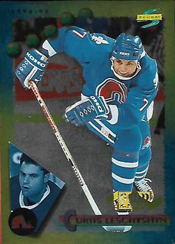 #64 Curtis Leschyshyn - Quebec Nordiques - 1994-95 Score - Gold Line Hockey
