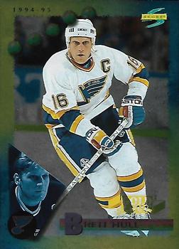 #100 Brett Hull - St. Louis Blues - 1994-95 Score - Gold Line Hockey
