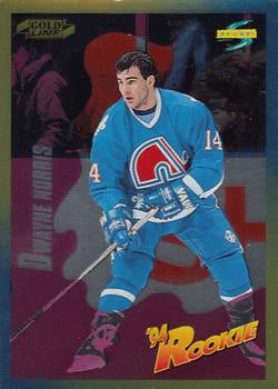 #238 Dwayne Norris - Quebec Nordiques - 1994-95 Score - Gold Line Hockey
