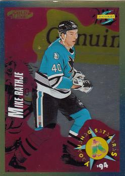 #261 Mike Rathje - San Jose Sharks - 1994-95 Score - Gold Line Hockey