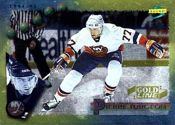 #166 Pierre Turgeon - New York Islanders - 1994-95 Score - Gold Line Hockey
