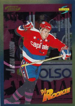 #231 Jason Allison - Washington Capitals - 1994-95 Score - Gold Line Hockey