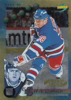 #40 Steve Larmer - New York Rangers - 1994-95 Score - Gold Line Hockey