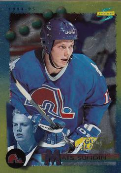#89 Mats Sundin - Quebec Nordiques - 1994-95 Score - Gold Line Hockey