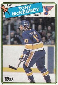 #4 Tony McKegney - St. Louis Blues - 1988-89 Topps Hockey