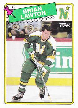 #20 Brian Lawton - Minnesota North Stars - 1988-89 Topps Hockey