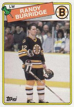 #33 Randy Burridge - Boston Bruins - 1988-89 Topps Hockey