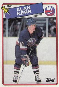 #63 Alan Kerr - New York Islanders - 1988-89 Topps Hockey