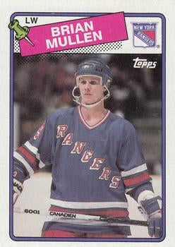 #91 Brian Mullen - New York Rangers - 1988-89 Topps Hockey
