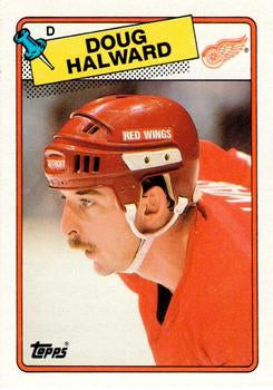 #113 Doug Halward - Detroit Red Wings - 1988-89 Topps Hockey