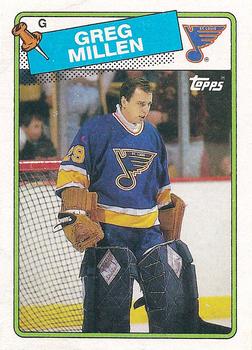 #117 Greg Millen - St. Louis Blues - 1988-89 Topps Hockey