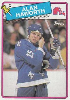 #131 Alan Haworth - Quebec Nordiques - 1988-89 Topps Hockey