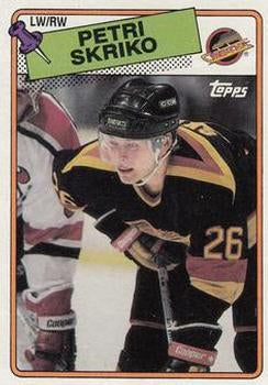 #137 Petri Skriko - Vancouver Canucks - 1988-89 Topps Hockey